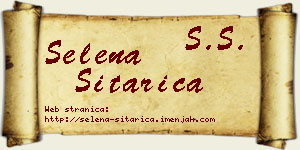 Selena Sitarica vizit kartica